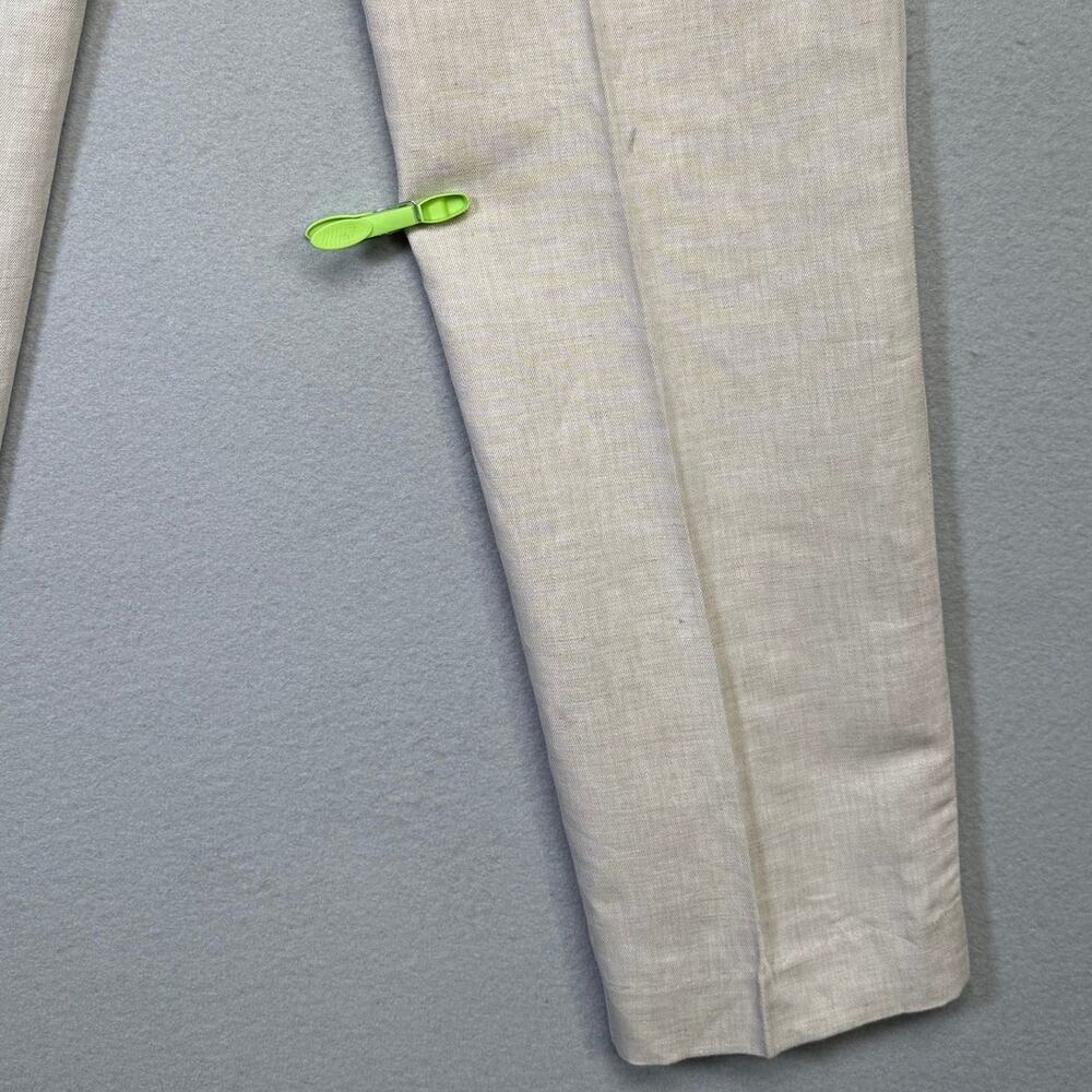 Perry Ellis Men's Modern-Fit Linen/Cotton Dress Pants Off white 34x32 $95 - Picture 12 of 14
